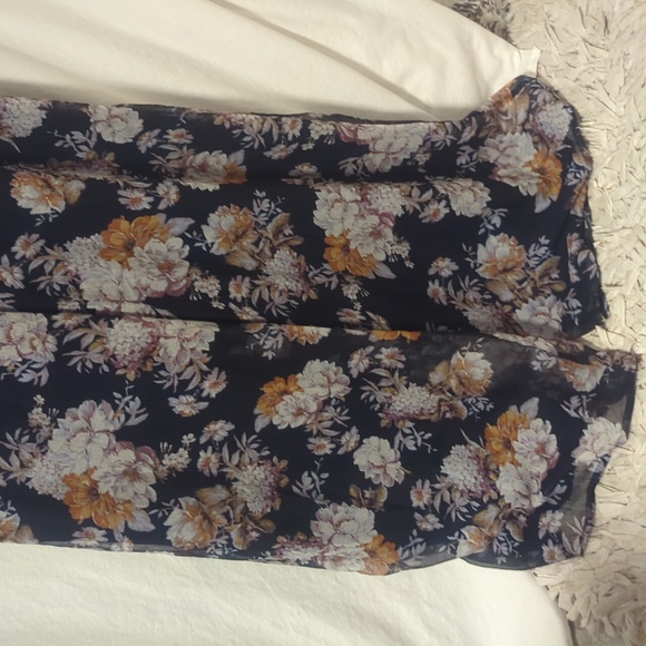 NWT Anthropologie floral chiffon jumper - Picture 3 of 11